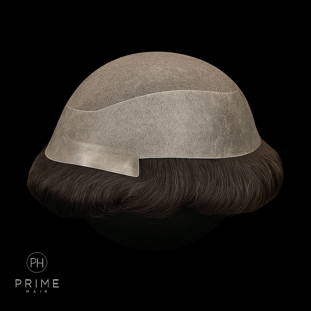 Haarsystem aus Full Lace + Folie am Rand