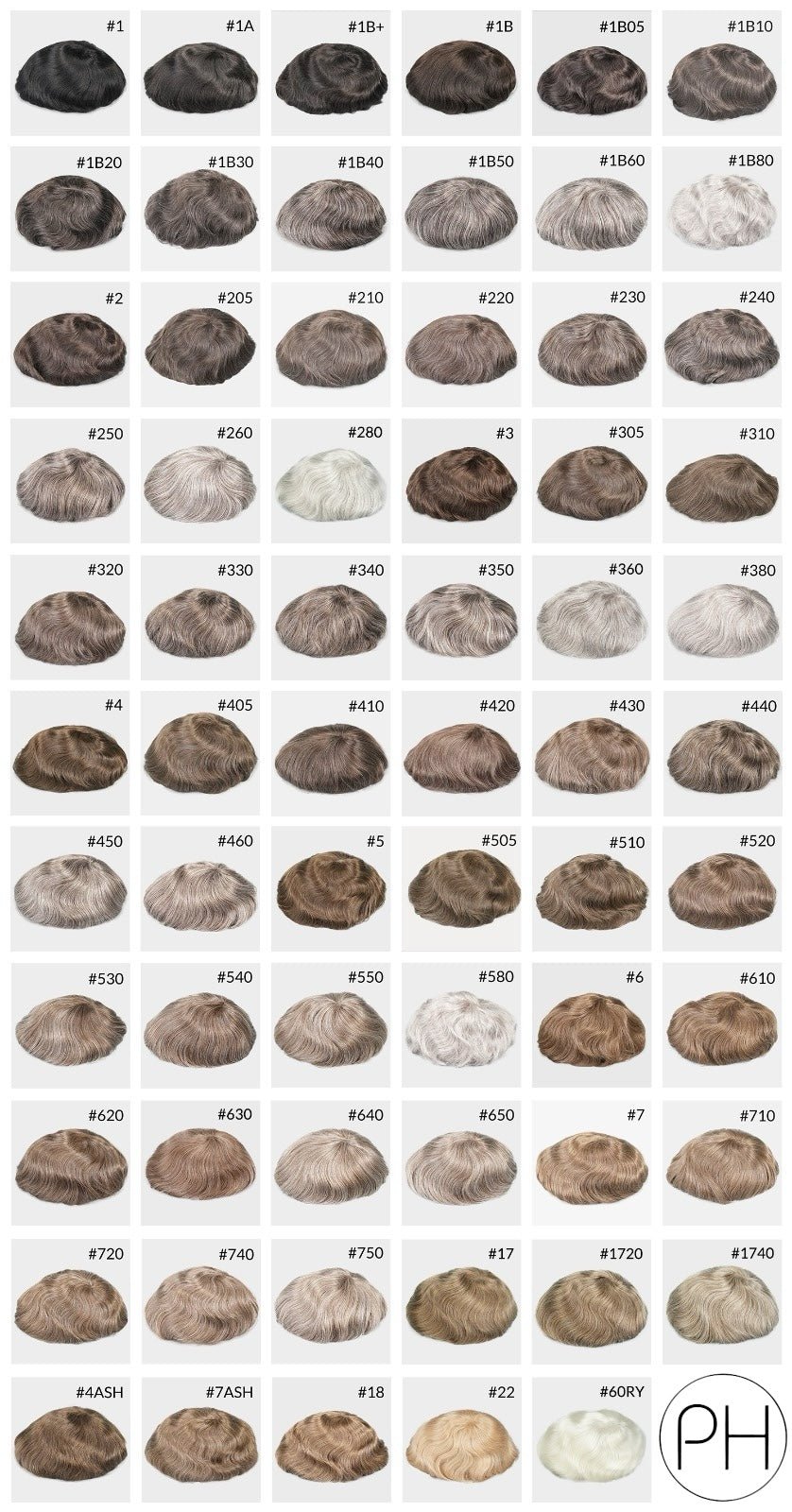 PH Kombi - Haarersatz mit Lace und Skin