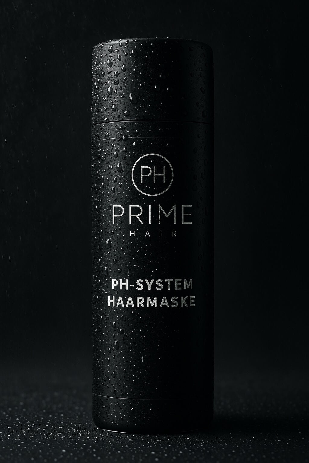 Prime Hair Haarmaske in der Dusche unter Wassertropfen