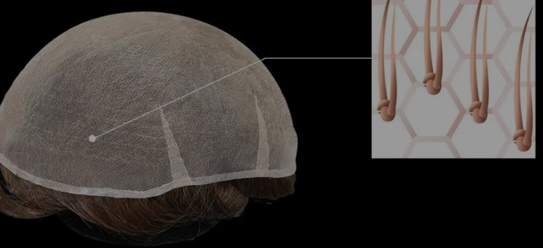 Visuelle Darstellung eines Lace Haarsystems