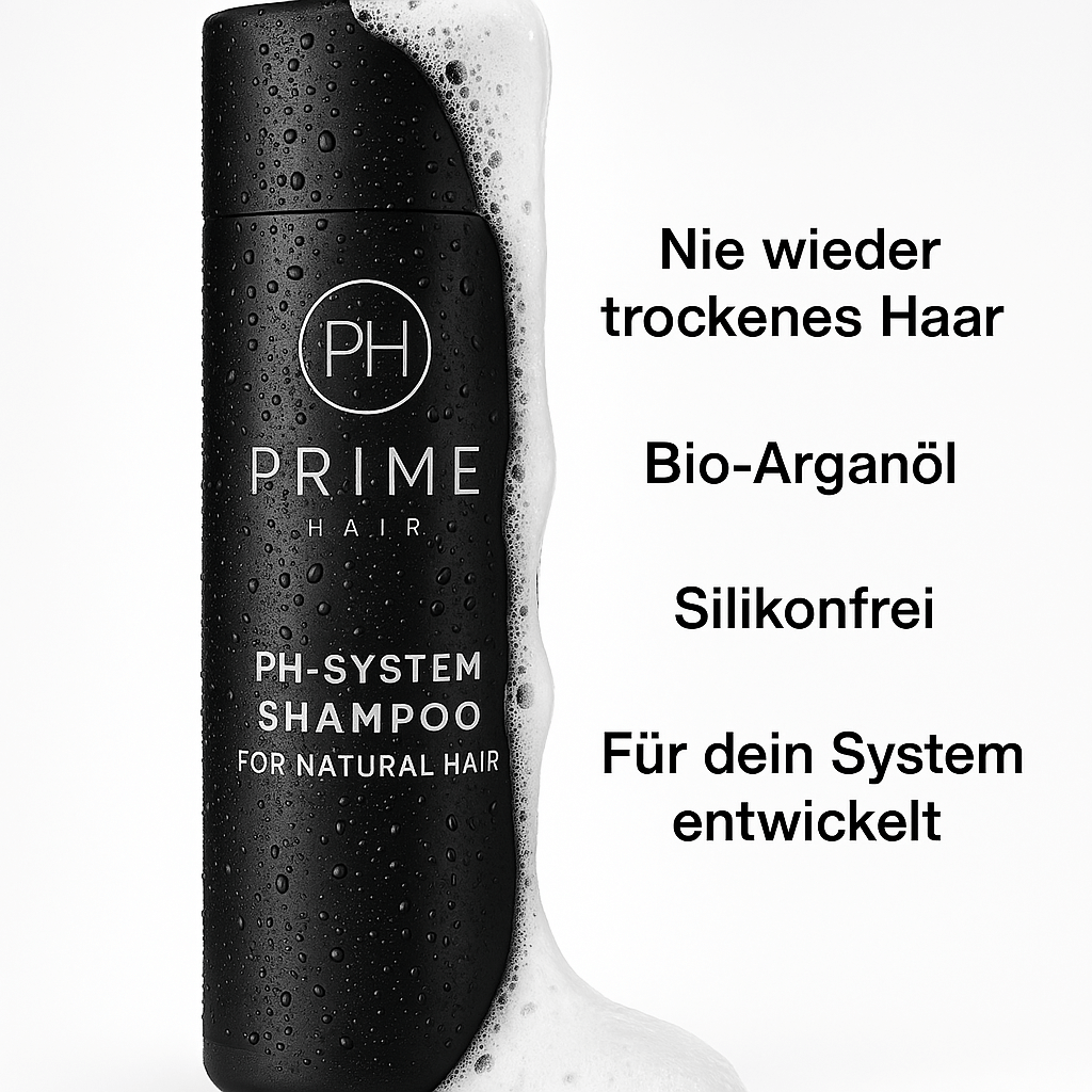 Prime Hair System Shampoo mir Bio Arganöl extra für das Haarsystem entwickelt