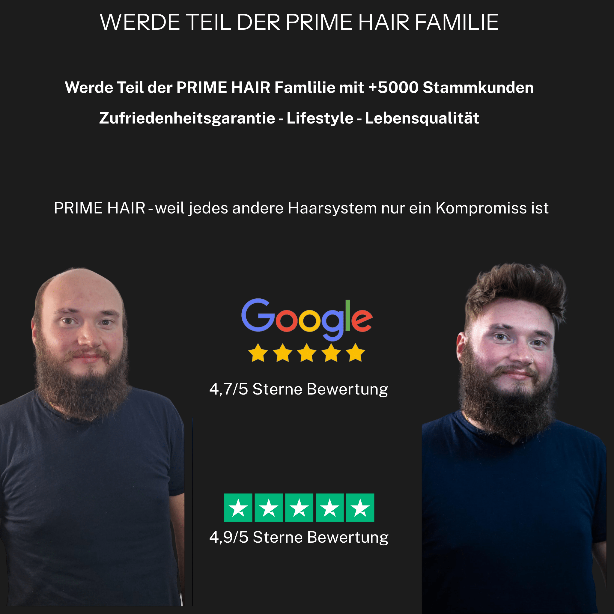 Front-Haarsystem Skin (0,06mm)